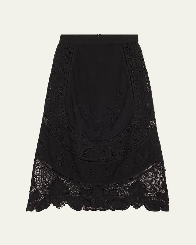 Gianna Lace Midi Skirt